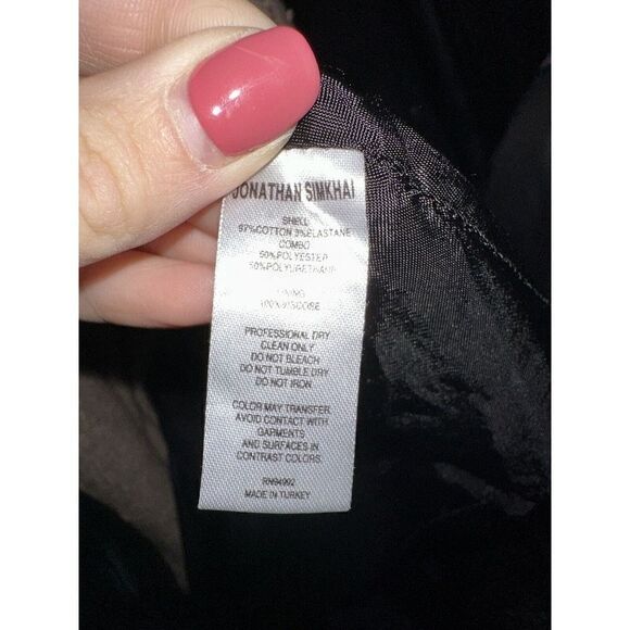 Jonathan Simkhai Dakota Faux Leather Trench Coat Size 10 - Picture 11 of 12